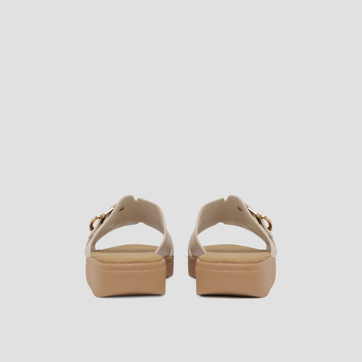 St. Yves Buckles Sandal Slipper Wanita