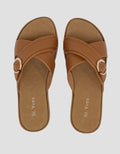 St. Yves Buckle Sandal Slipper Wanita