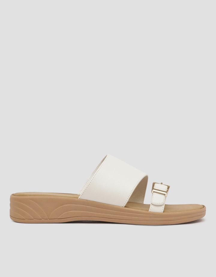 St. Yves One Buckle Sandal Slipper Wanita