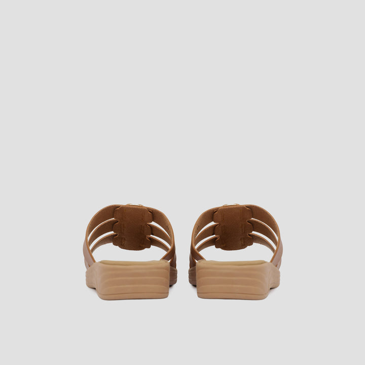 St. Yves Elegan Buckle Sandal Slipper Wanita