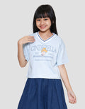 Disney Cinderella V-Neck Rib Kaos Anak Perempuan