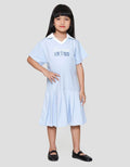 Disney Cinderella Collar Ribbed Dress Anak Perempuan