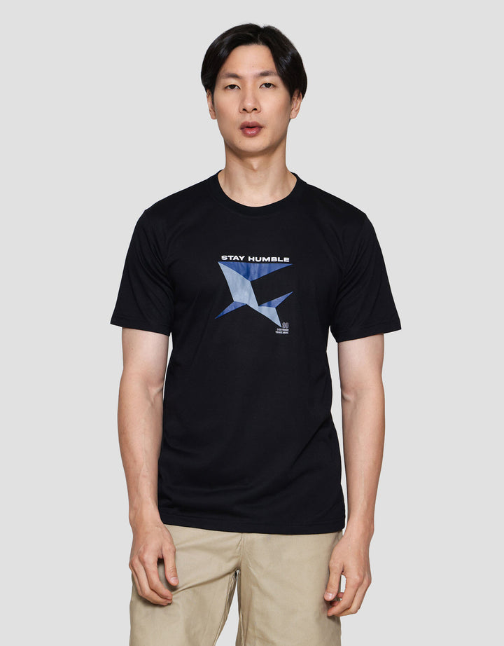 MxM Nevada Print Stay Humble Kaos Lengan Pendek Pria