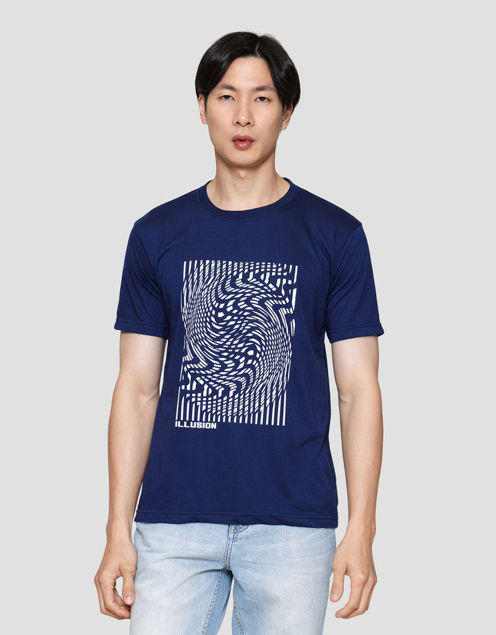 MxM Nevada Print Stripes Kaos Lengan Pendek Pria