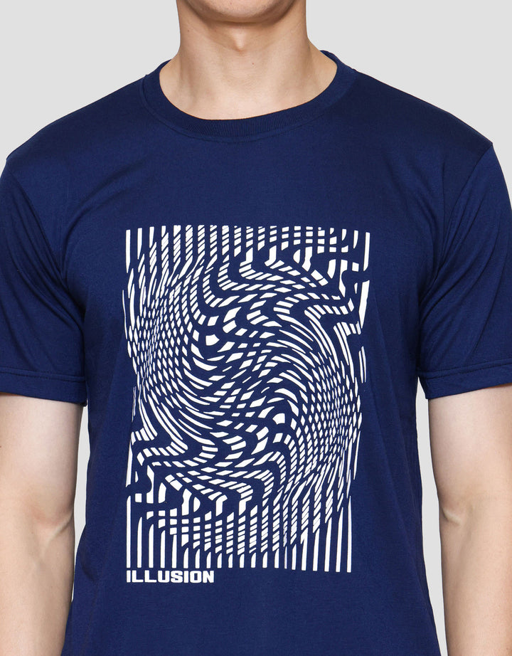 MxM Nevada Print Stripes Kaos Lengan Pendek Pria