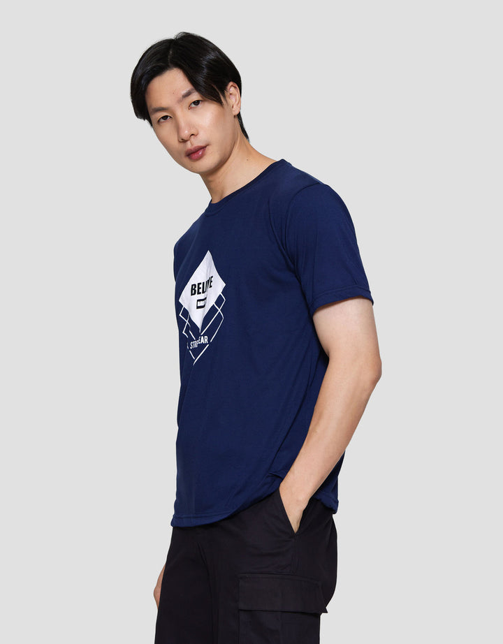 MxM Nevada Print Believe Kaos Lengan Pendek Pria