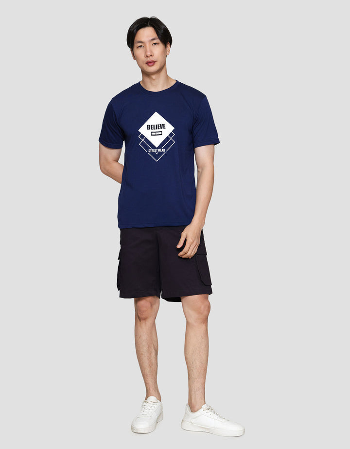 MxM Nevada Print Believe Kaos Lengan Pendek Pria