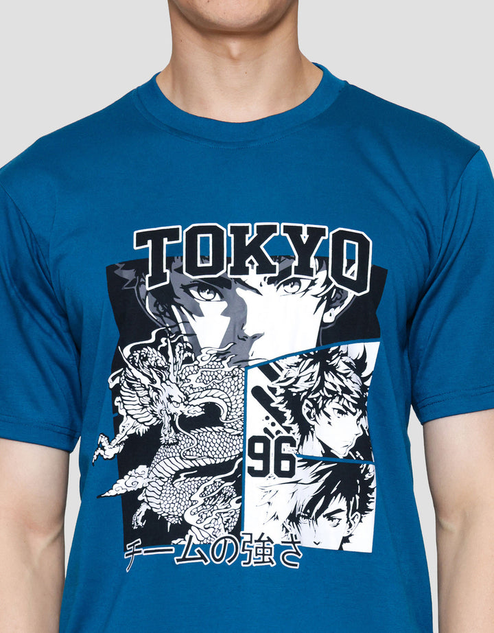 MxM Nevada Print Tokyo Kaos Lengan Pendek Pria