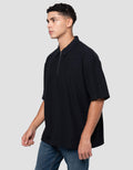 Nevada Plain Basic With Zipper Polo Oversize Pria