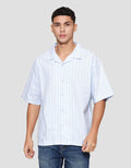 Nevada Stripes Oxford Camp Collar - Boxy Fit Kemeja Pria