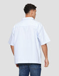 Nevada Stripes Oxford Camp Collar - Boxy Fit Kemeja Pria