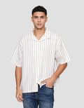 Nevada Stripes Oxford Camp Collar - Boxy Fit Kemeja Pria