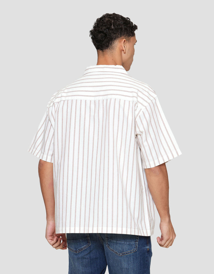 Nevada Stripes Oxford Camp Collar - Boxy Fit Kemeja Pria