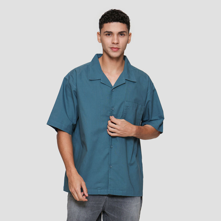 Nevada Plain Shino Linen With 1 Pocket Kemeja Pria