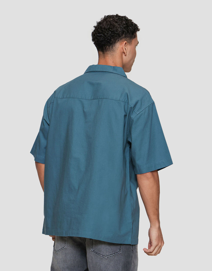 Nevada Plain Shino Linen With 1 Pocket Kemeja Pria