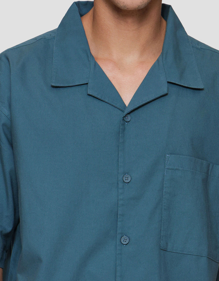 Nevada Plain Shino Linen With 1 Pocket Kemeja Pria