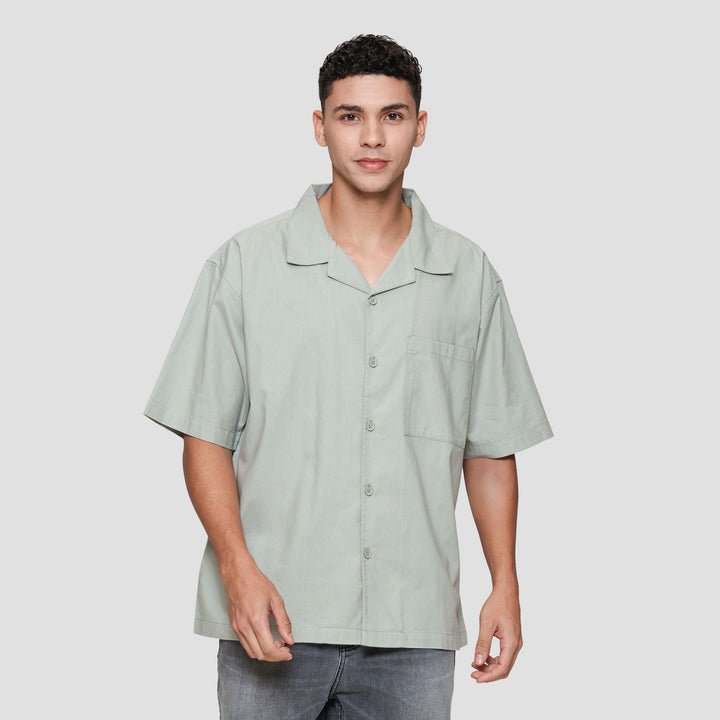 Nevada Plain Shino Linen With 1 Pocket Kemeja Pria