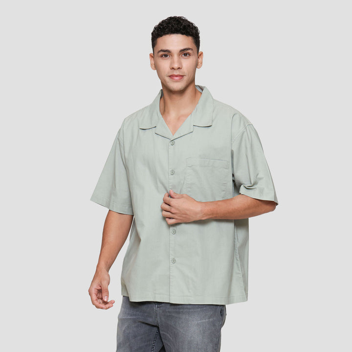 Nevada Plain Shino Linen With 1 Pocket Kemeja Pria