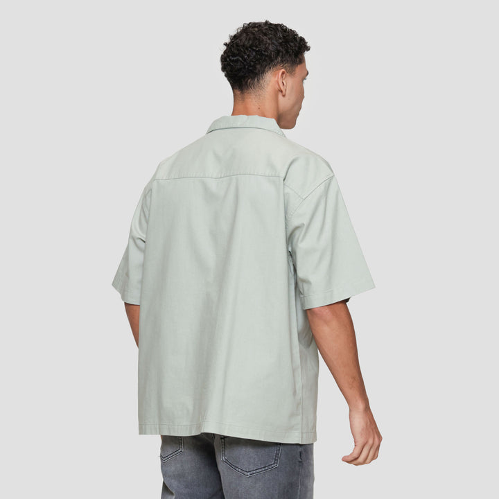 Nevada Plain Shino Linen With 1 Pocket Kemeja Pria