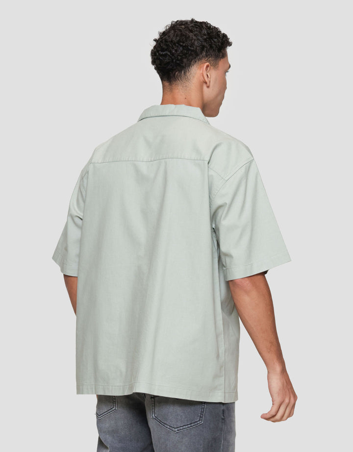 Nevada Plain Shino Linen With 1 Pocket Kemeja Pria