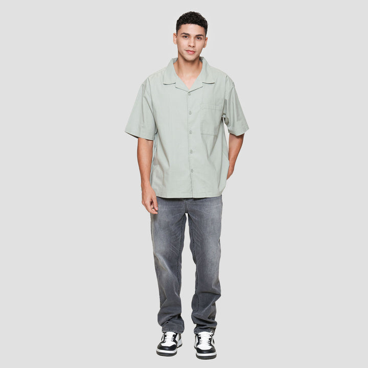 Nevada Plain Shino Linen With 1 Pocket Kemeja Pria