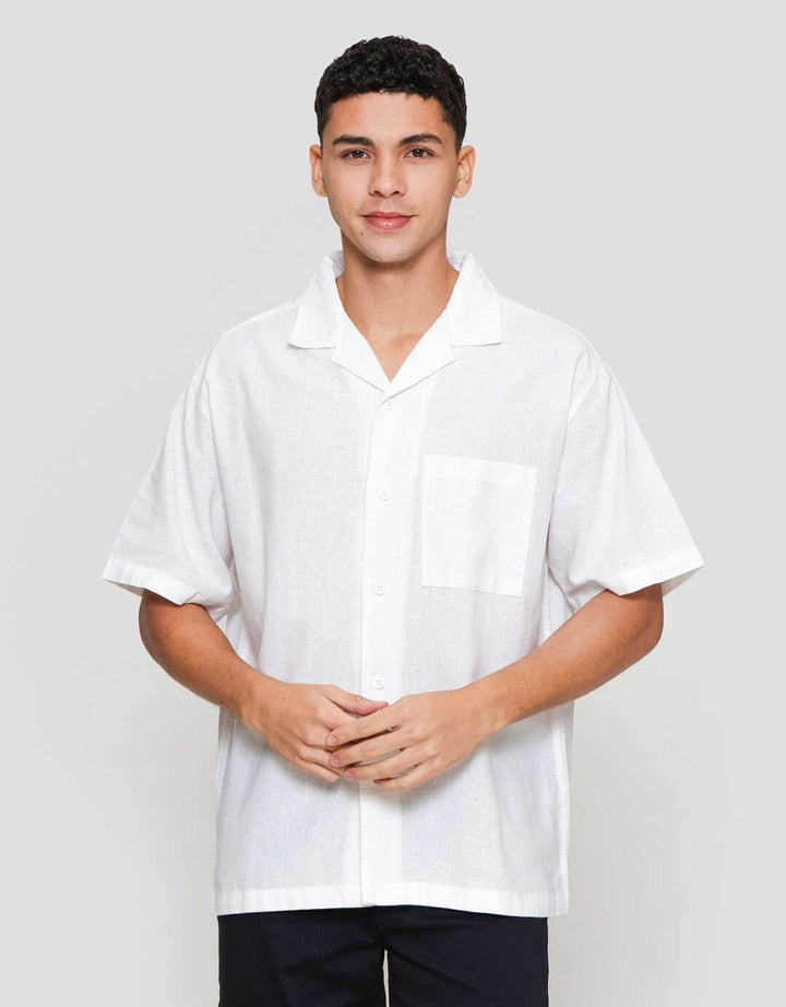 Nevada Plain Texture Kemeja Pria