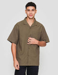 Nevada Plain Texture Kemeja Pria