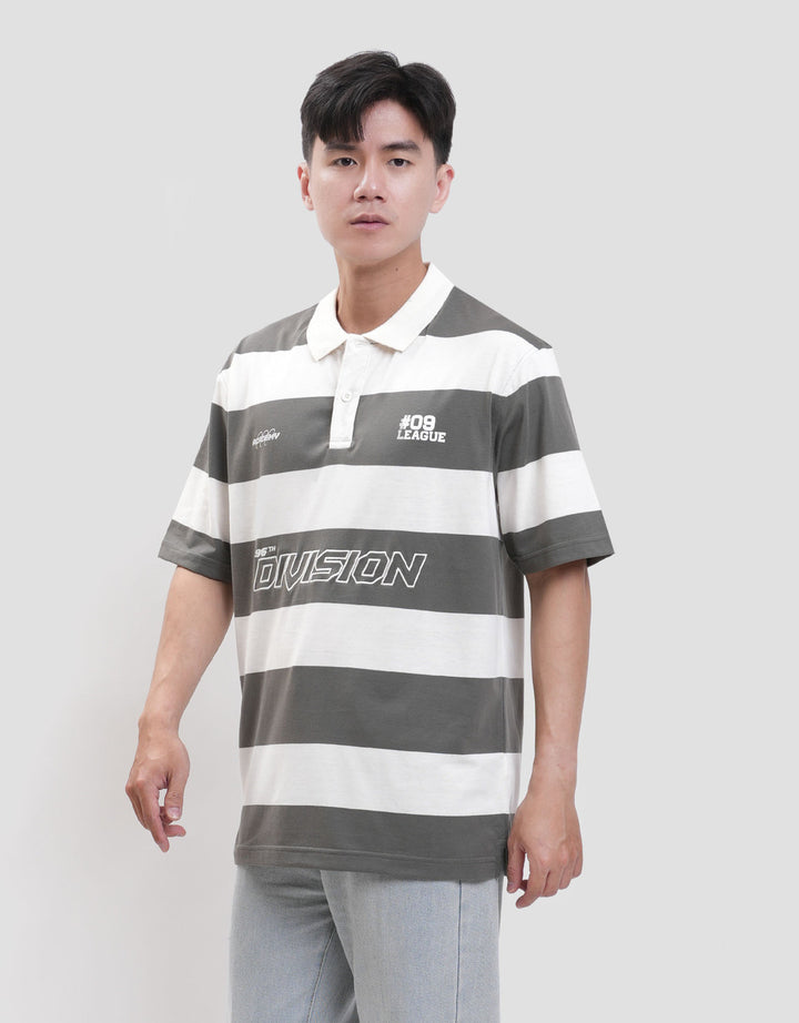 Nevada Stripe With Embro & Print Reg Fit - Division Polo Pria