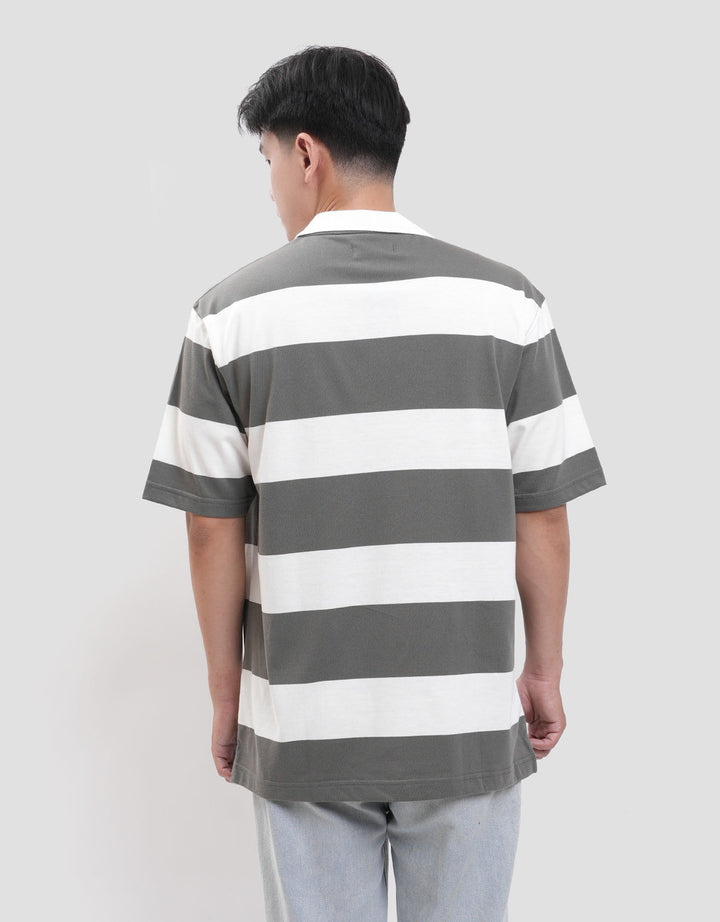 Nevada Stripe With Embro & Print Reg Fit - Division Polo Pria