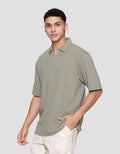 Nevada Plain Texture Polo Pria