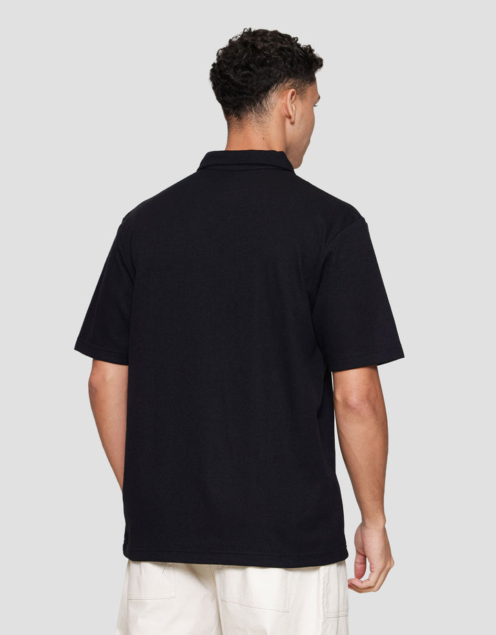 Nevada Basic Plain Texture Reg Fit Polo Pria