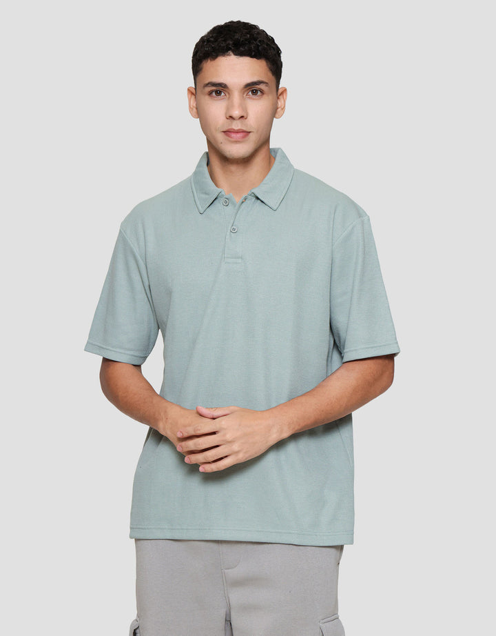 Nevada Basic Plain Texture Reg Fit Polo Pria