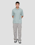Nevada Basic Plain Texture Reg Fit Polo Pria