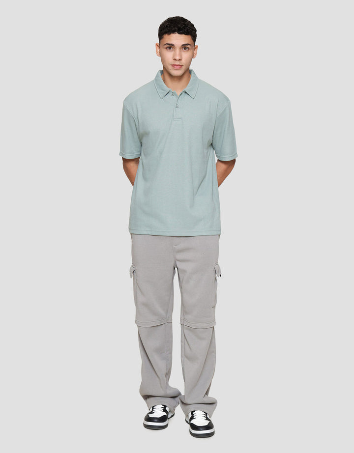 Nevada Basic Plain Texture Reg Fit Polo Pria