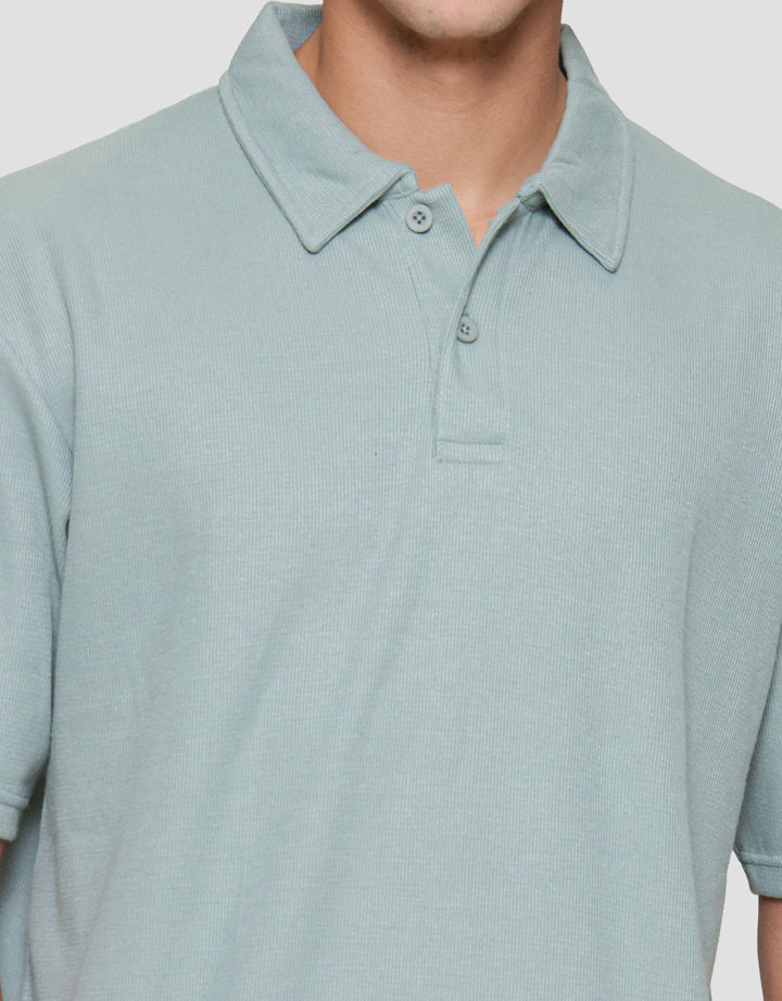 Nevada Basic Plain Texture Reg Fit Polo Pria