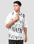 Nevada Boxy Fit Poplin Print Graffiti Reg Collar - Style 1 Kemeja Pria