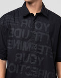 Nevada Boxy Fit Poplin Full Print Graffiti Reg Collar - Style 1 Kemeja Pria