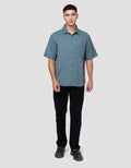 Nevada Plain Basic Twill Bio Wash Regular Fit Kemeja Pria