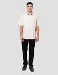 Nevada Plain Basic Twill Bio Wash Regular Fit Kemeja Pria