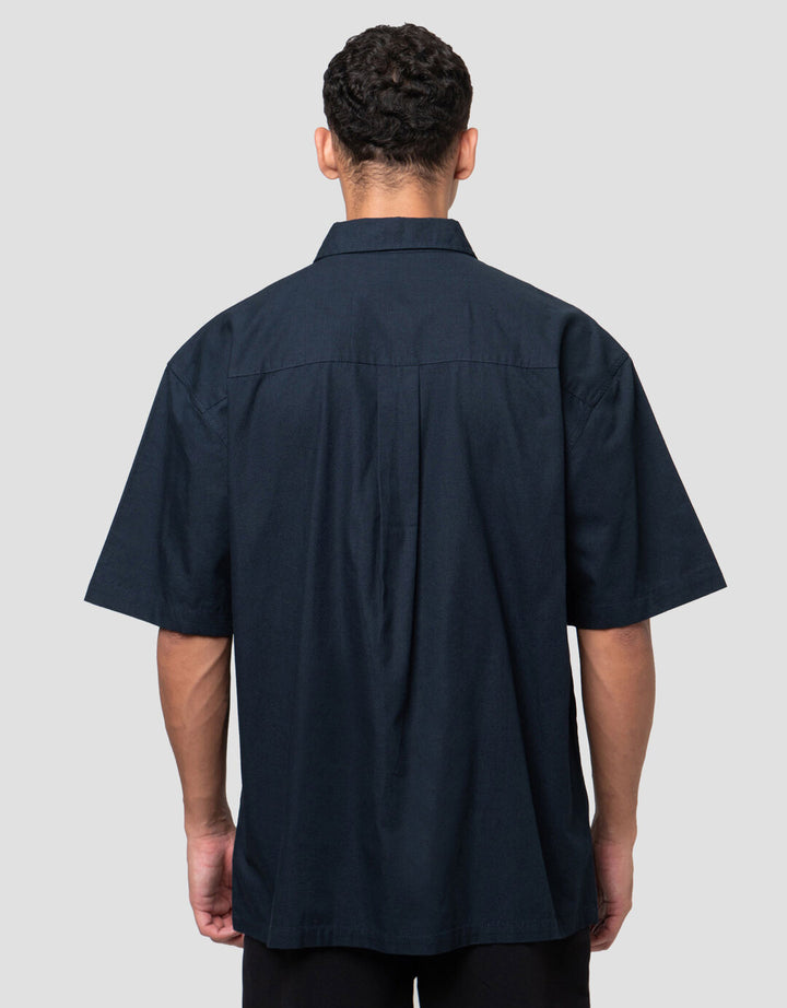 Nevada Rib Stop With Loop & Pocket Boxy Fit Reg Collar Kemeja Pria