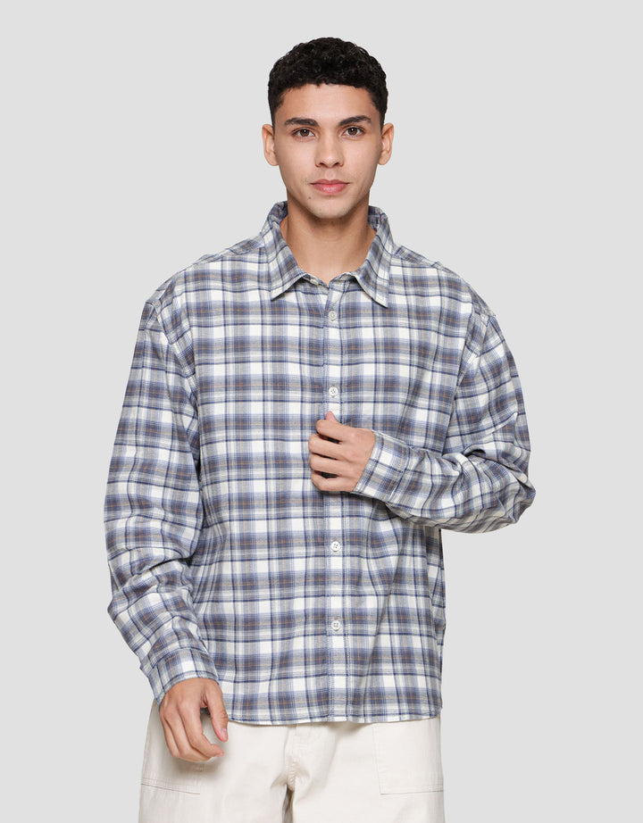 Nevada Checked Style Kemeja Pria