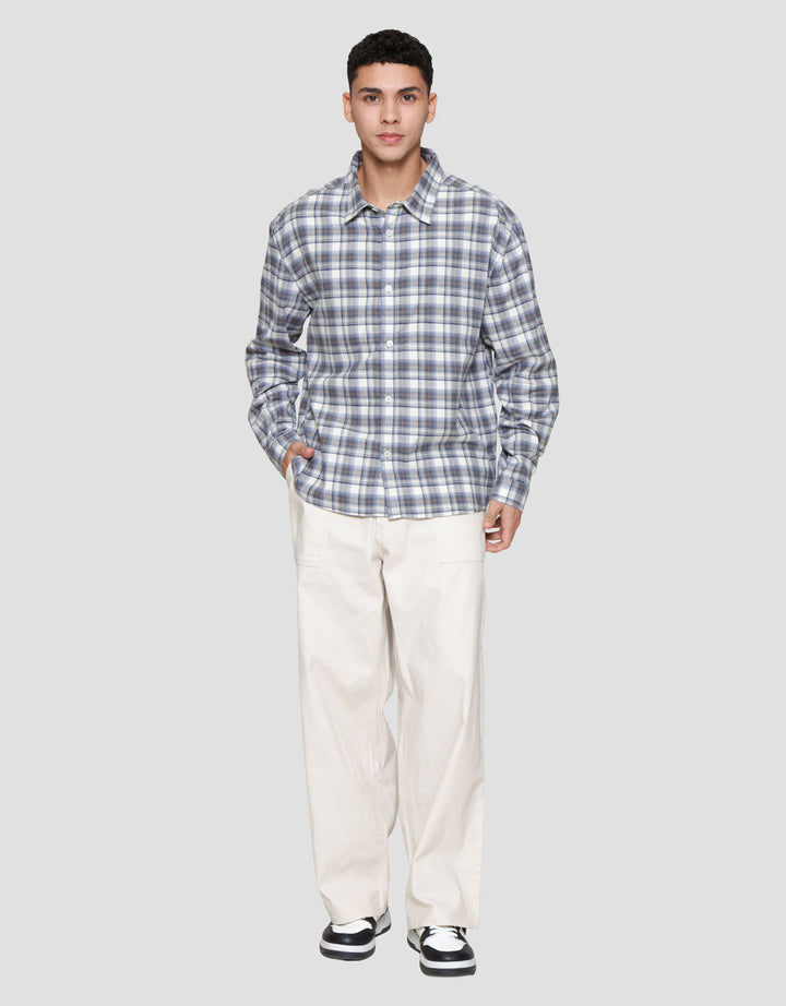 Nevada Checked Style Kemeja Pria