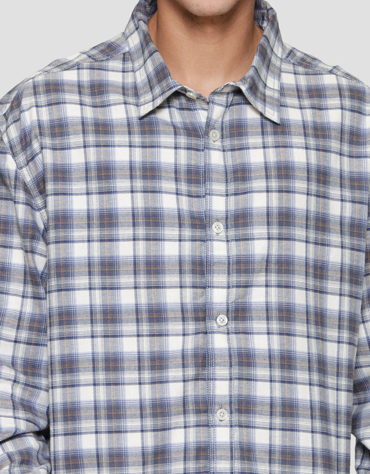 Nevada Checked Style Kemeja Pria