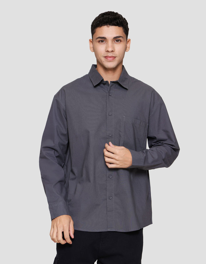 Nevada Long Sleeve Shirt Shino Linen With Pocket Reg Collar