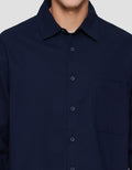 Nevada Long Sleeve Shirt Shino Linen With Pocket Reg Collar