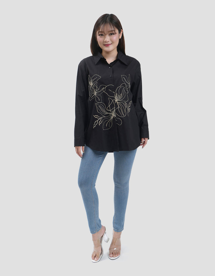 MXM CONNEXION BUNGA KEMEJA WANITA