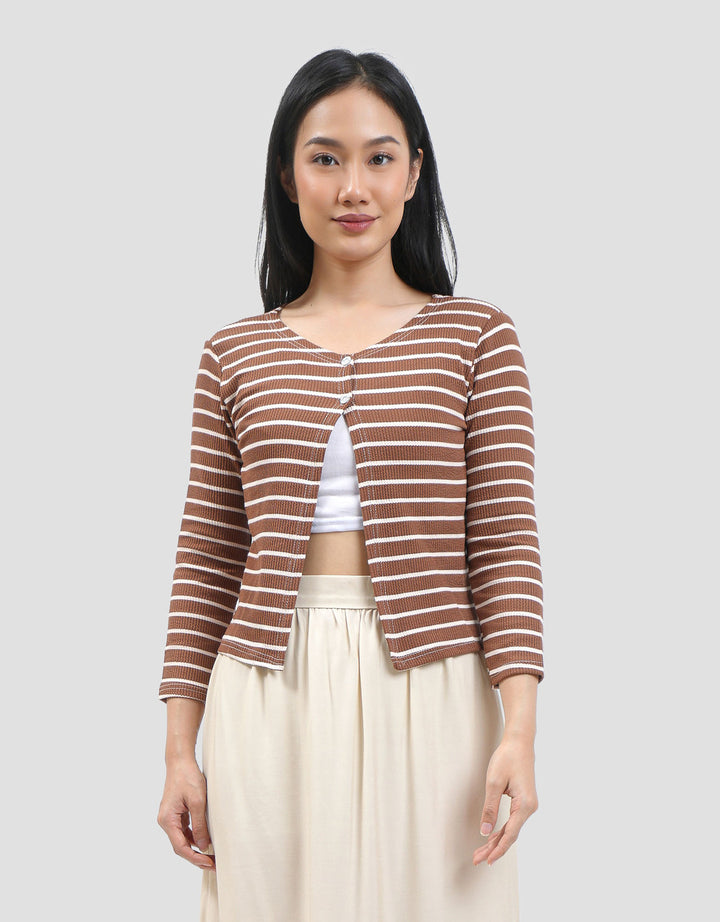 MXM NEVADA CROPPED KANCING CARDIGAN WANITA