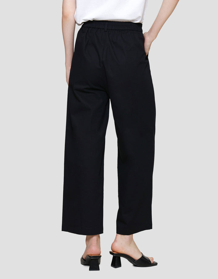 Connexion Wide Twill Celana Panjang Wanita