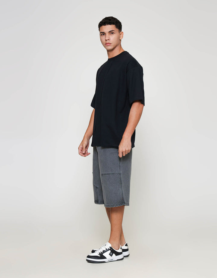 ZES Slash Cut And Sew Detail Harold Fit Calvin Kaos Pria CALVIN