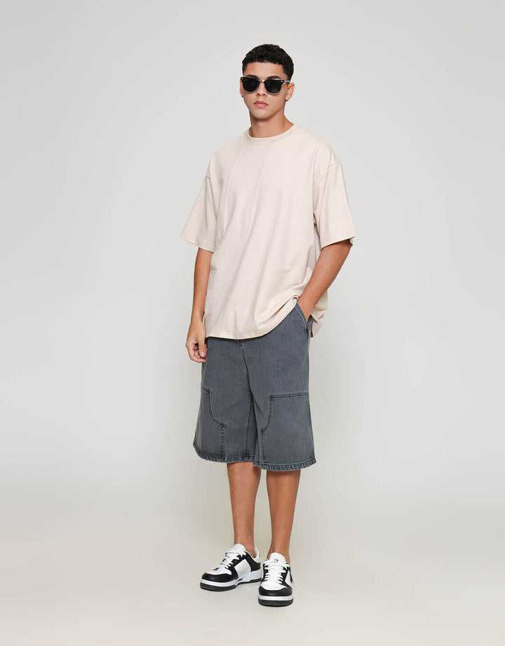 ZES Slash Cut And Sew Detail Harold Fit Calvin Kaos Pria CALVIN